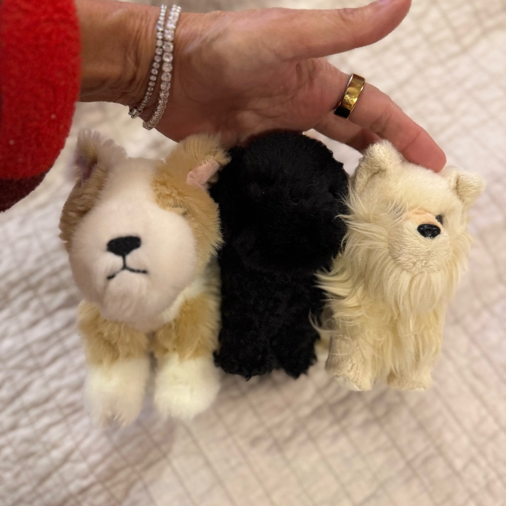 American Girl dog puppy lot of 3 pomeranian Corinnes Shi poo - Picture 1 of 2